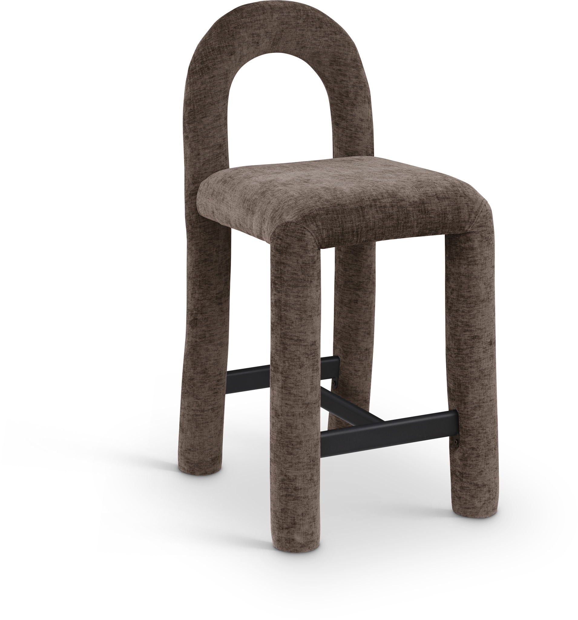 Amari - Chenille Fabric Stool - Urban Living Furniture (Los Angeles, CA)