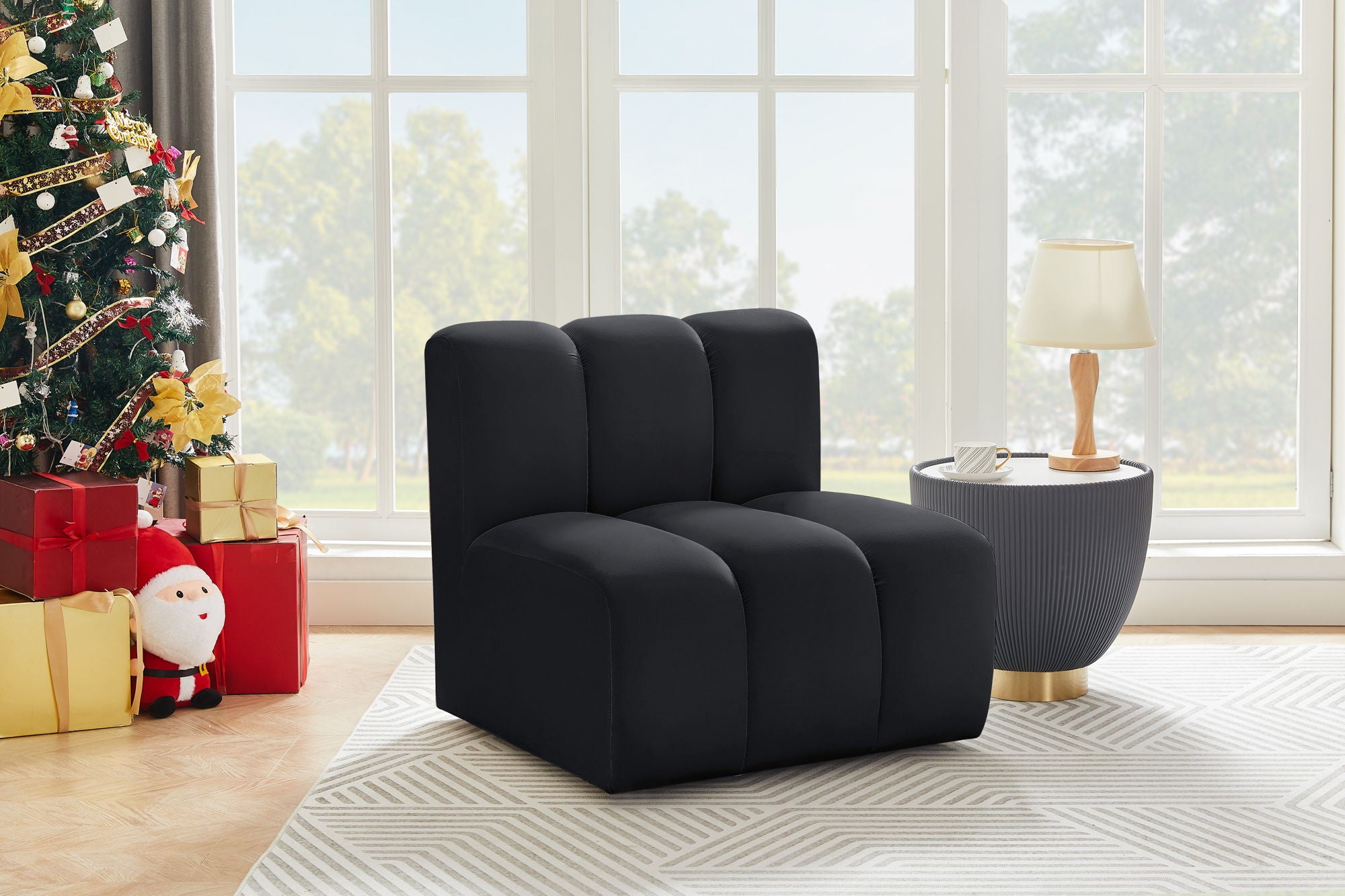 Arc - Velvet Straight Chair - Urban Living Furniture (Los Angeles, CA)