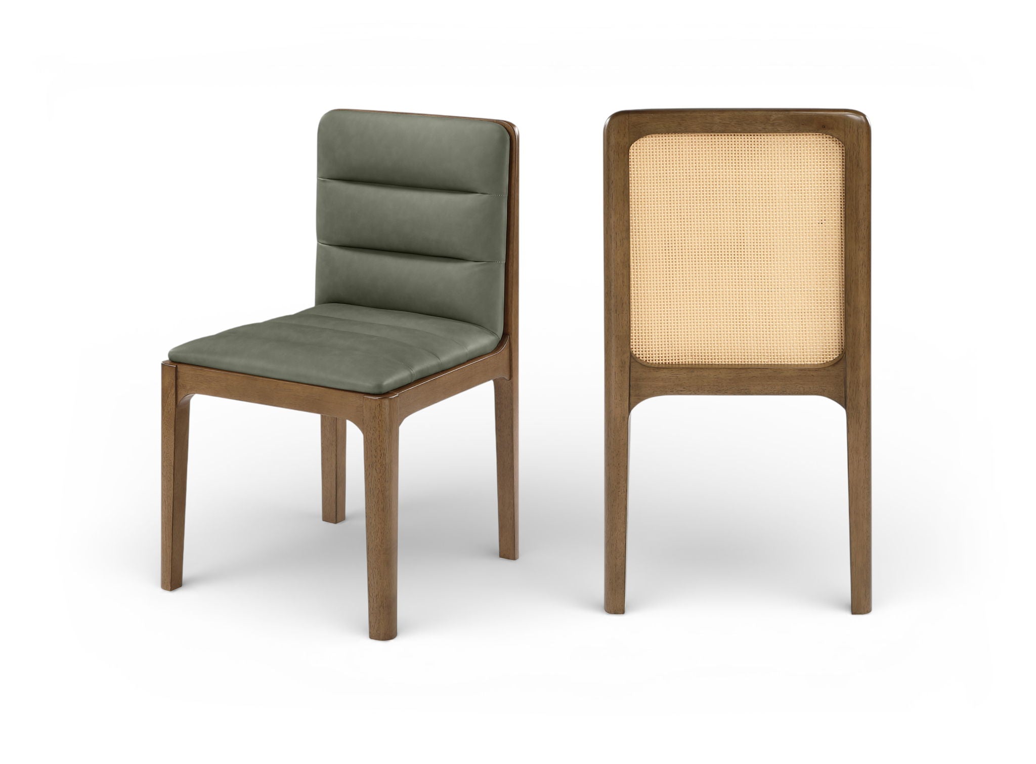 Ellis - Vegan Leather Upholstered Dining Chair (Set of 2) - Brown Base - Urban Living Furniture (Los Angeles, CA)