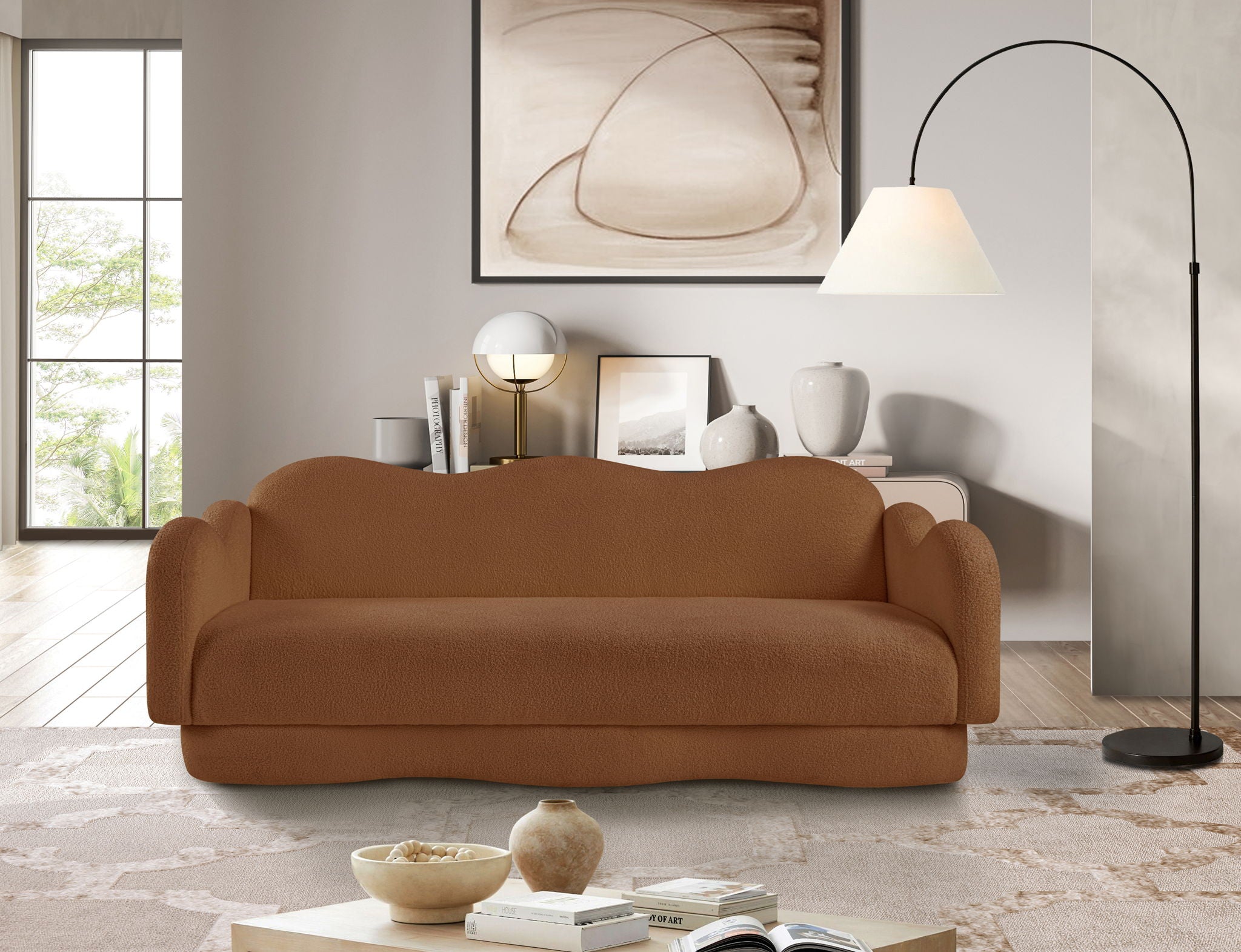 Bloom - Teddy Fabric Sofa - Saddle - Urban Living Furniture (Los Angeles, CA)