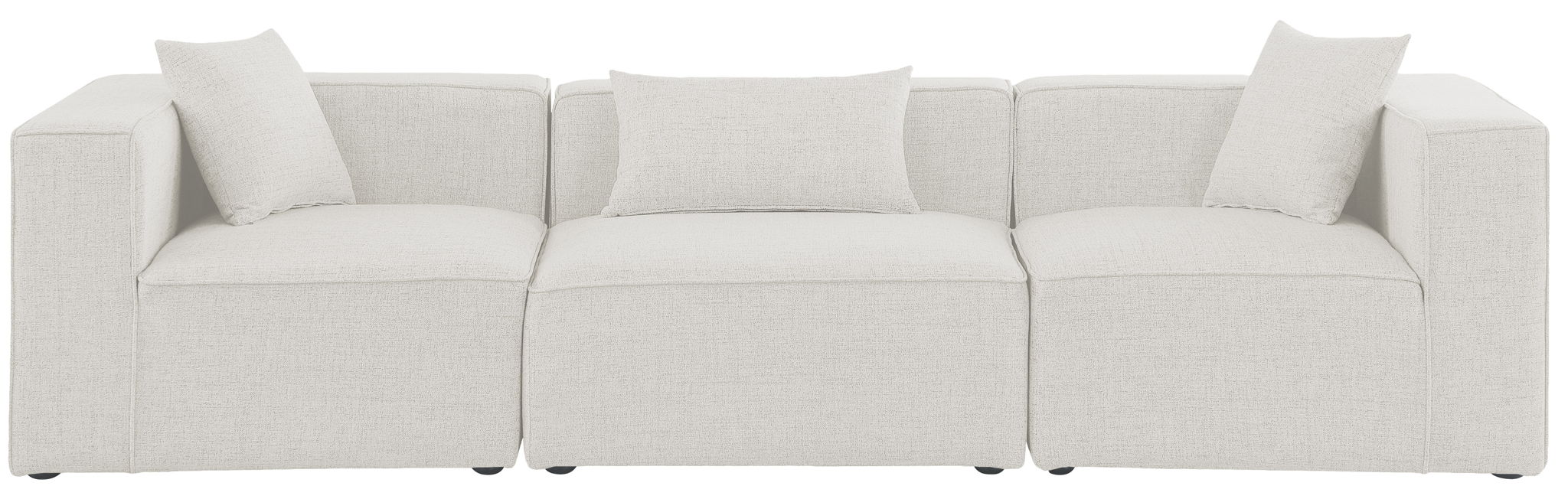 Cube - Linen Modular 3 Seat Sofa - Urban Living Furniture (Los Angeles, CA)