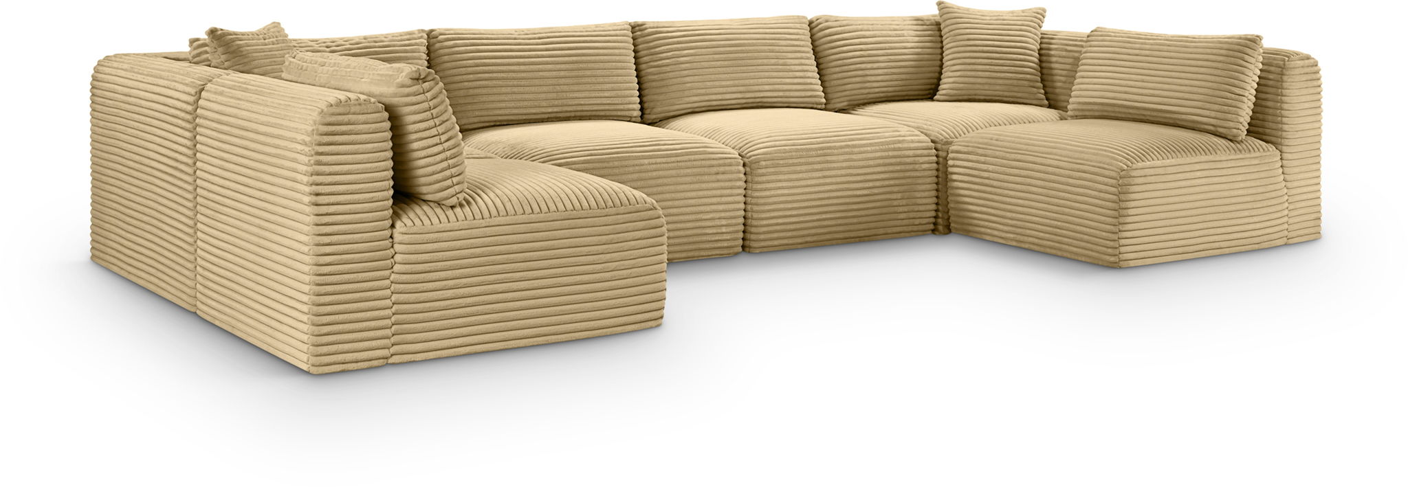 Shaggy - 6 Piece Modular U-Shaped Armless Sectional - Urban Living Furniture (Los Angeles, CA)