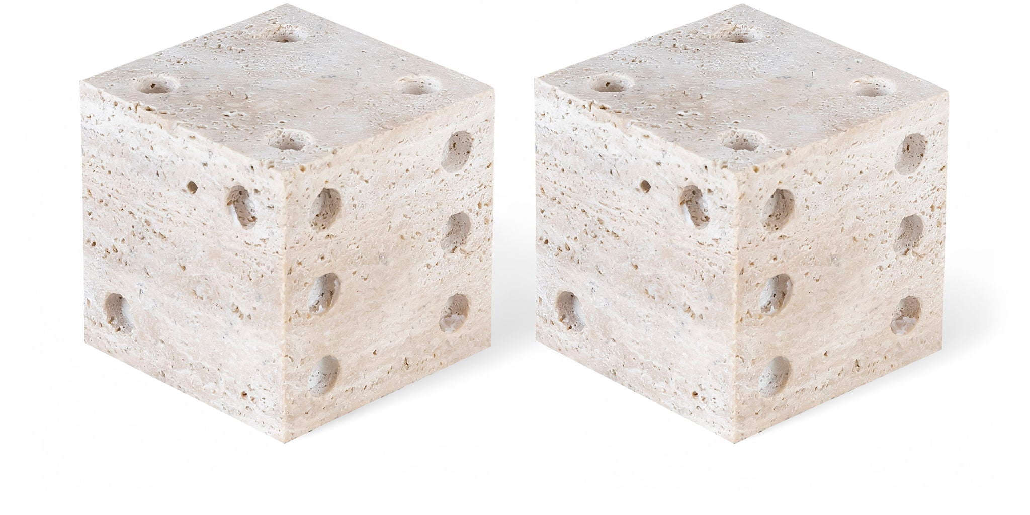 Dice - Travertine Decorative - Natural - Urban Living Furniture (Los Angeles, CA)