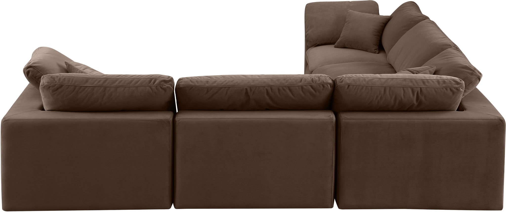 Comfy - 5 Piece Velvet Modular Corner Sectional - Urban Living Furniture (Los Angeles, CA)