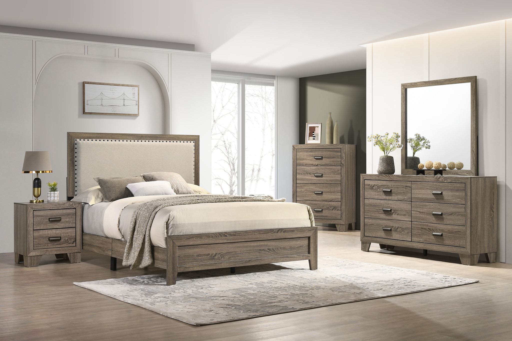 Millie - Upholstered Bedroom Set - Urban Living Furniture (Los Angeles, CA)