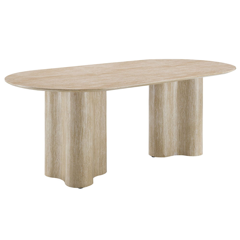 Jirina - Dining Table - Travertine Pattern - Urban Living Furniture (Los Angeles, CA)