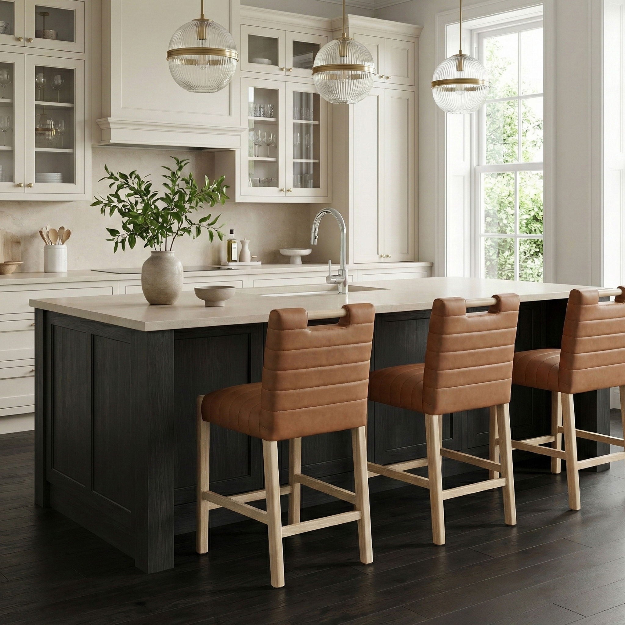 Aimee - Counter Stool - Light Brown Legs - Urban Living Furniture (Los Angeles, CA)