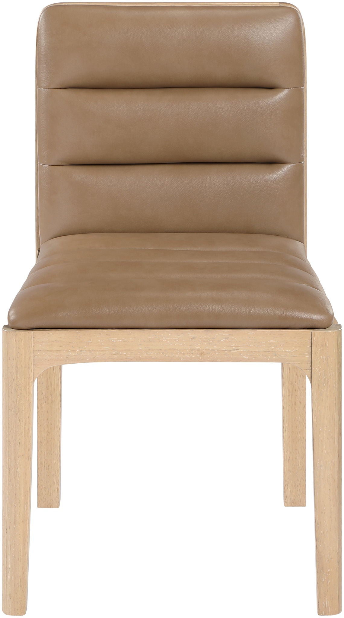 Ellis - Vegan Leather Upholstered Dining Chair (Set of 2) - Tan / Natural - Urban Living Furniture (Los Angeles, CA)