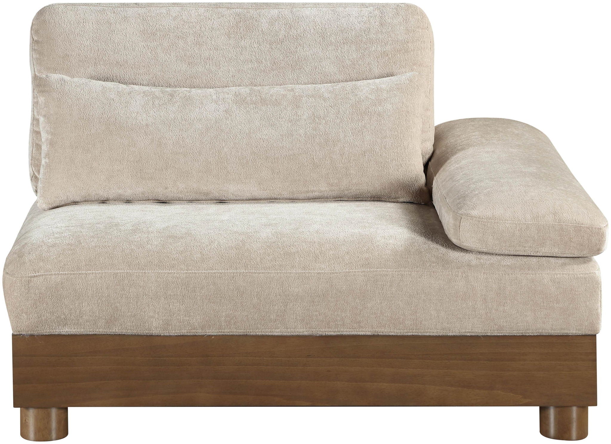 Turin - Fabric Upholstered Modular Arm Chair - Taupe - Urban Living Furniture (Los Angeles, CA)