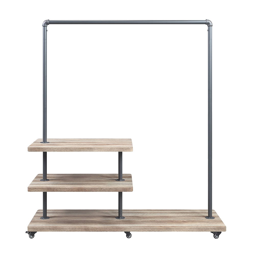 Brantley - 66" Hanger Rack - Oak & Sandy Gray - Urban Living Furniture (Los Angeles, CA)