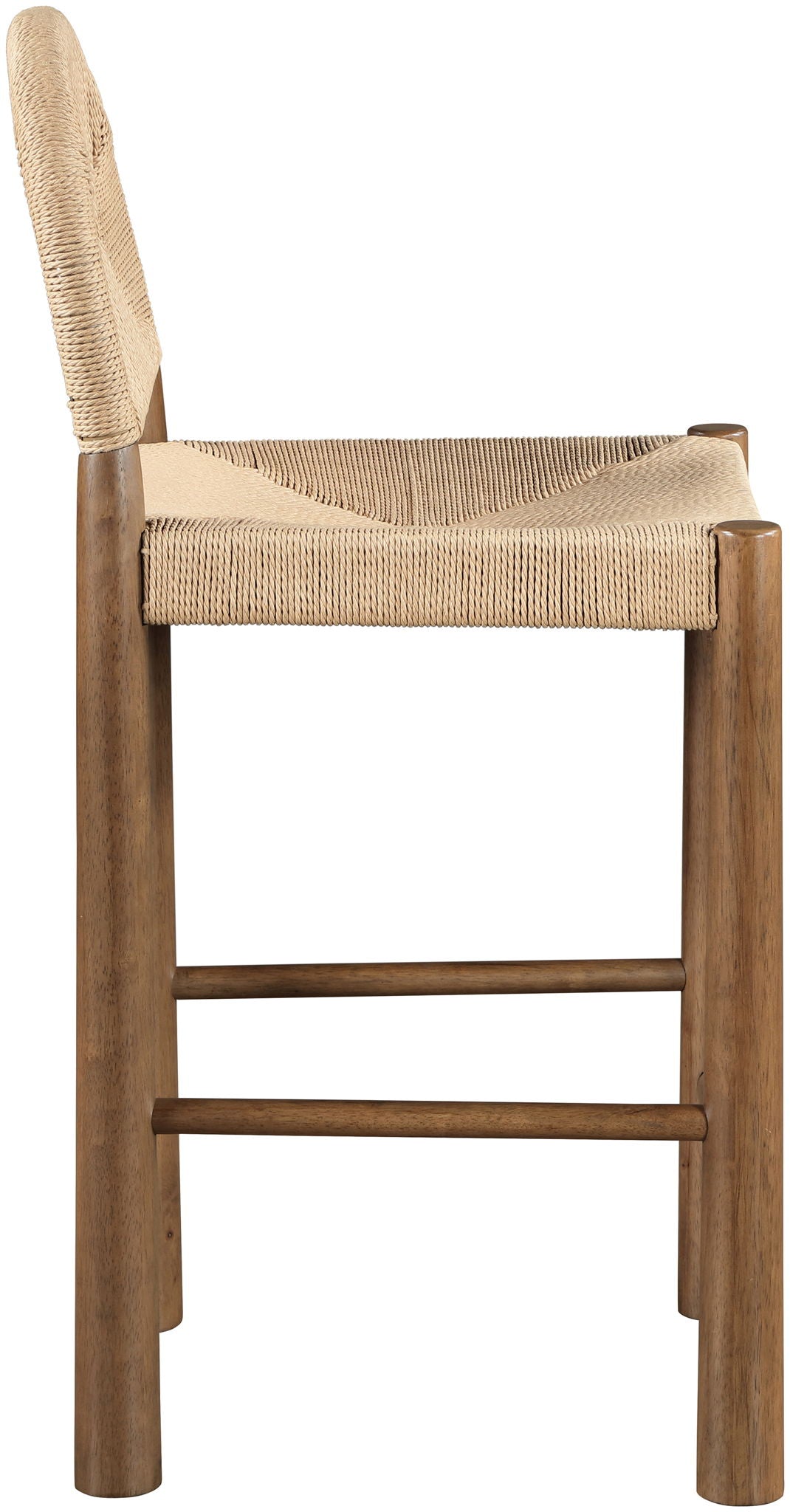 Bohemia - Woven Seagrass Cord And Solid Wood Counter Stool - Beige - Urban Living Furniture (Los Angeles, CA)