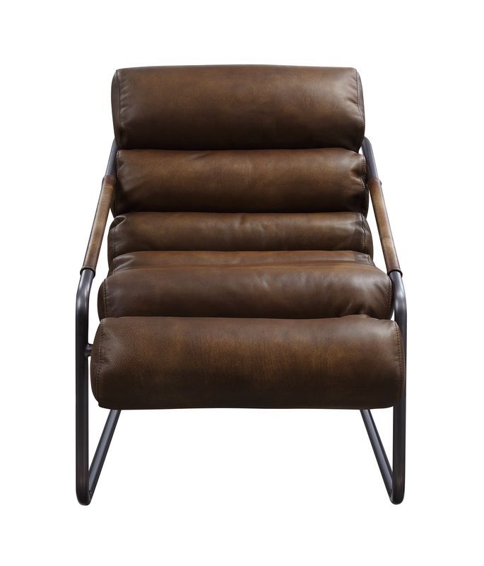 Dolgren - Accent Chair - Sahara Top Grain Leather & Matt Iron Finish - Urban Living Furniture (Los Angeles, CA)