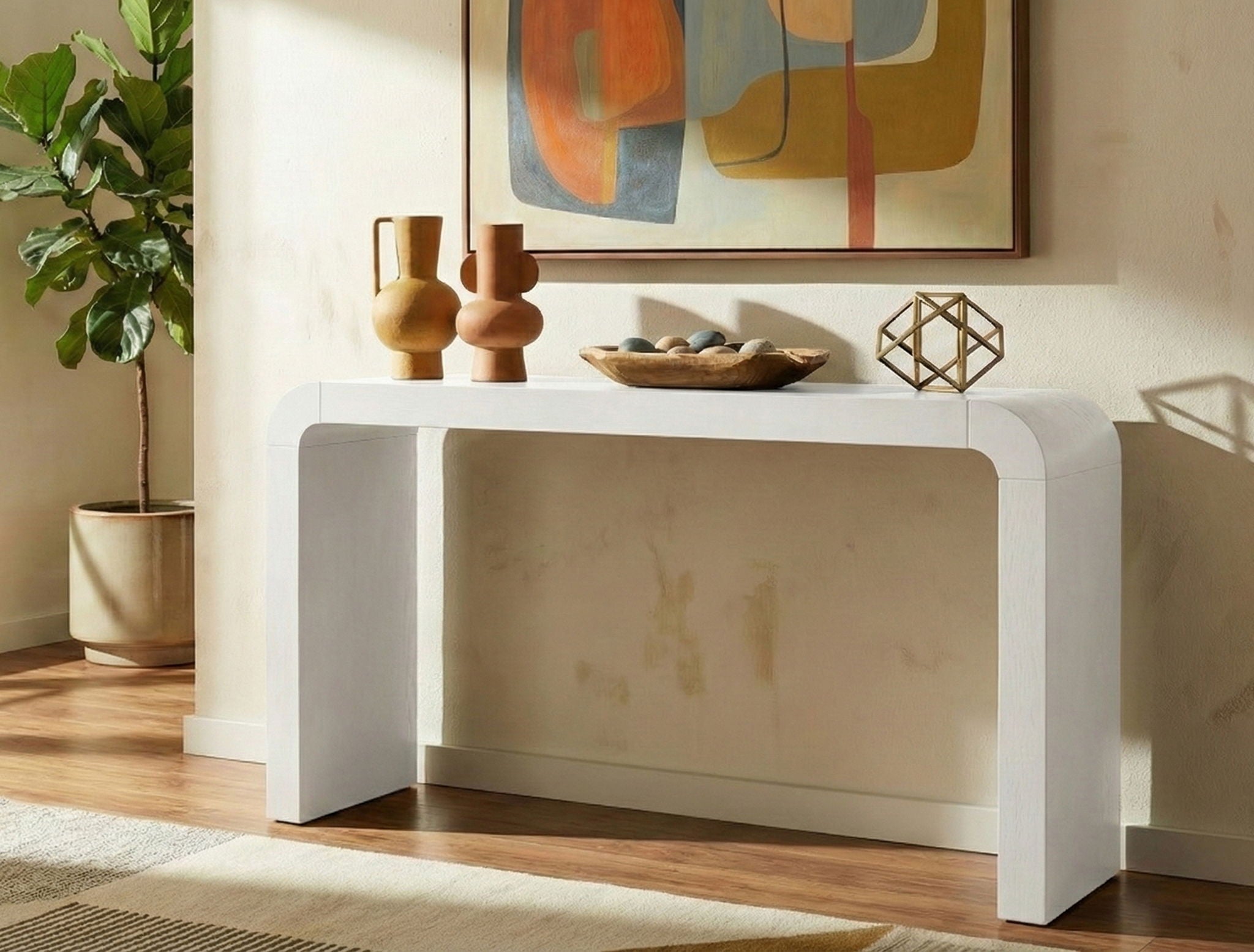 Toulon - Oak Veneer Console Table - Urban Living Furniture (Los Angeles, CA)