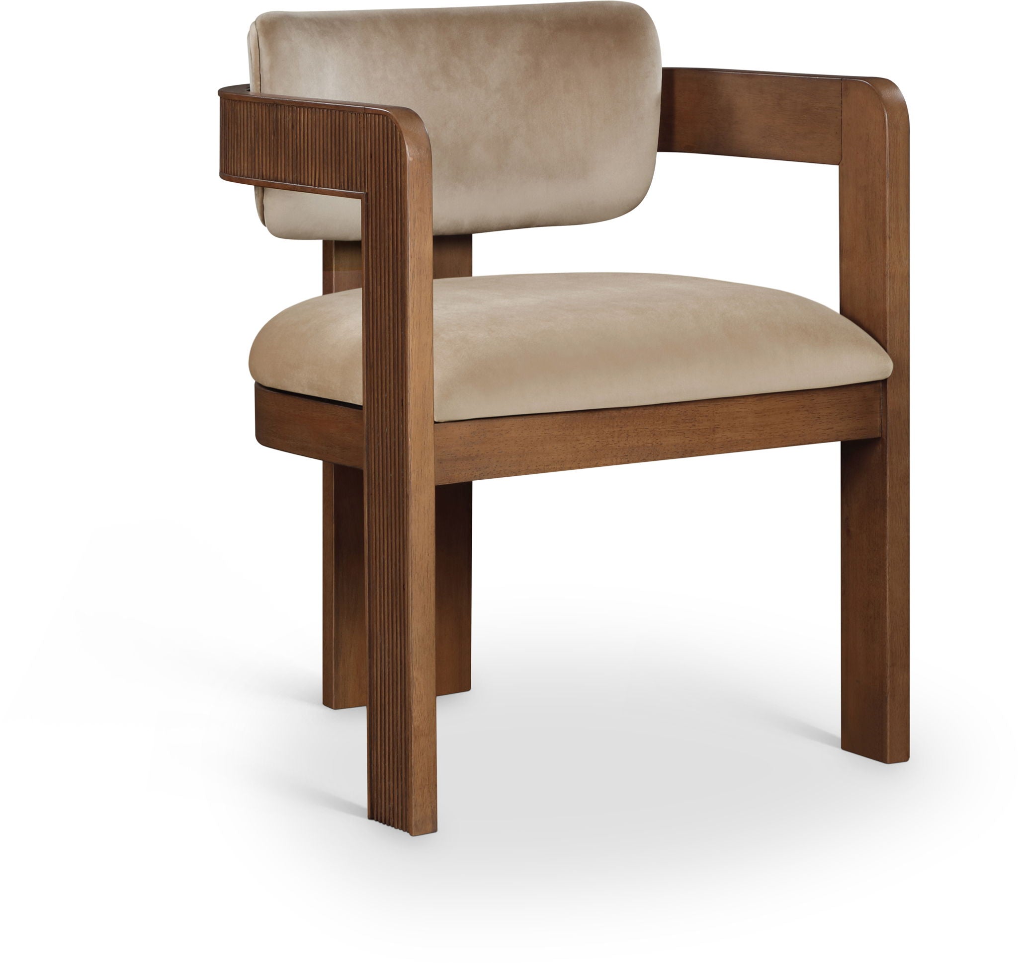 Sacha - Velvet Dining Chair With Brown Base (Set of 2) - Urban Living Furniture (Los Angeles, CA)