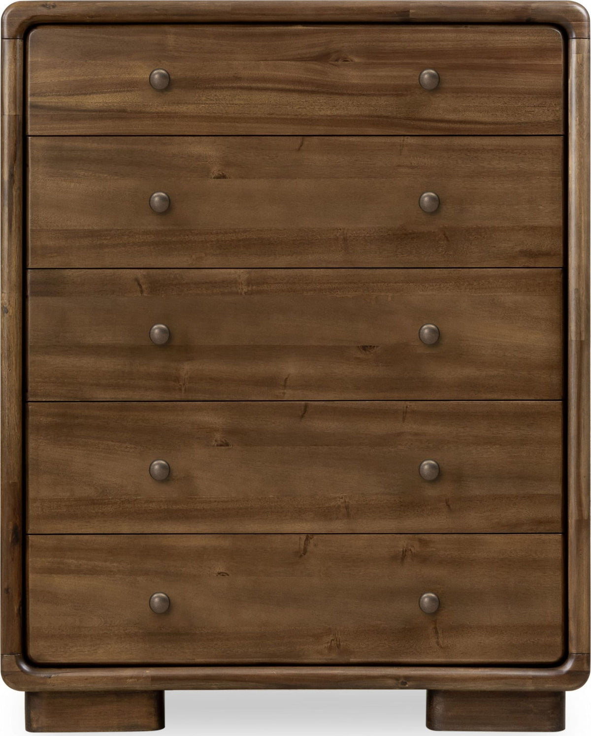 Boka - Five Drawer Acacia Wood Chest - Impala