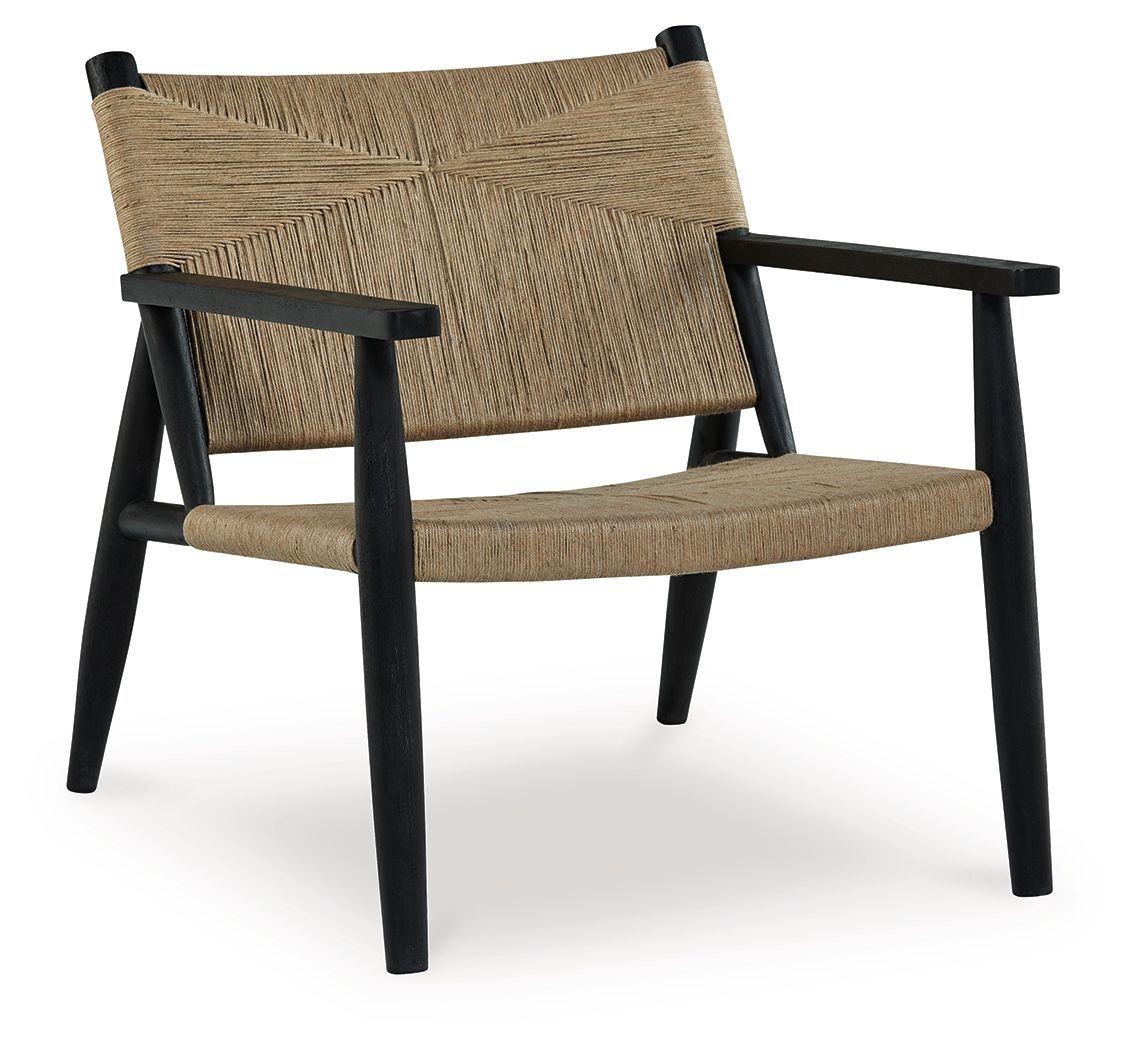 Halfmore - Black / Natural - Accent Chair - Urban Living Furniture (Los Angeles, CA)