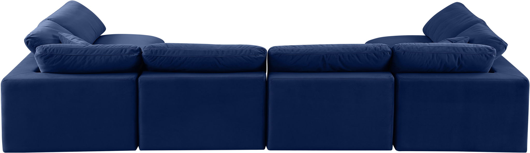 Comfy - 6 Piece Velvet Modular Armless Sectional - Urban Living Furniture (Los Angeles, CA)