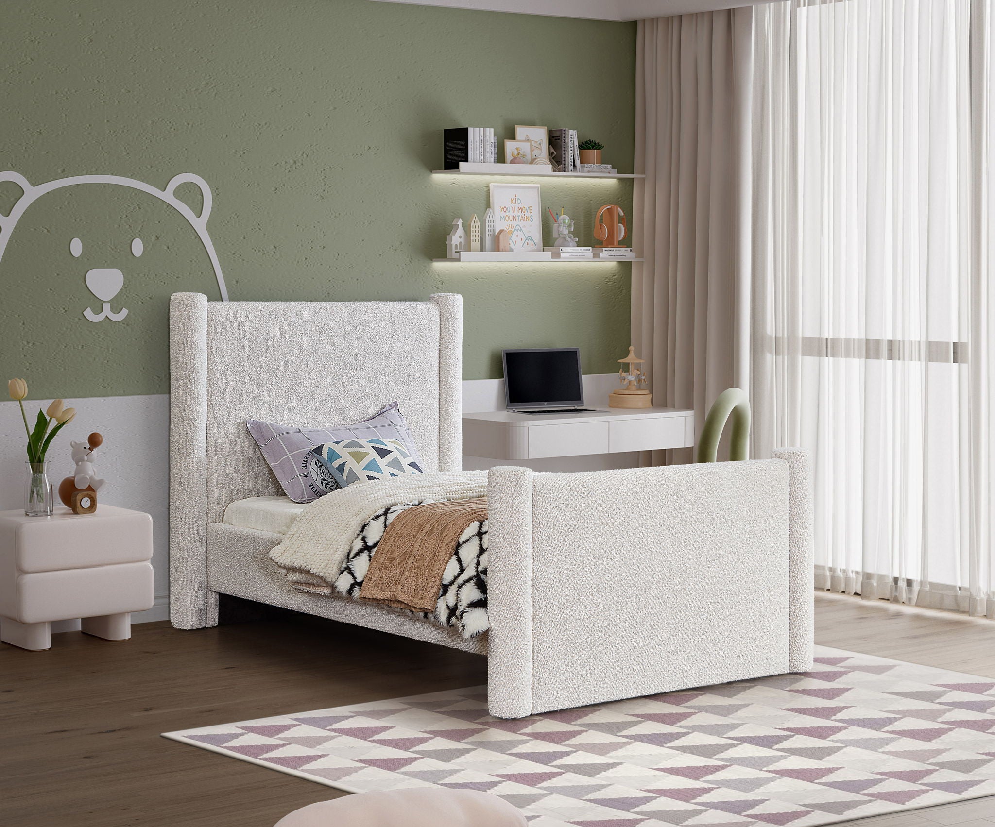 Elias - Boucle Bed - Urban Living Furniture (Los Angeles, CA)