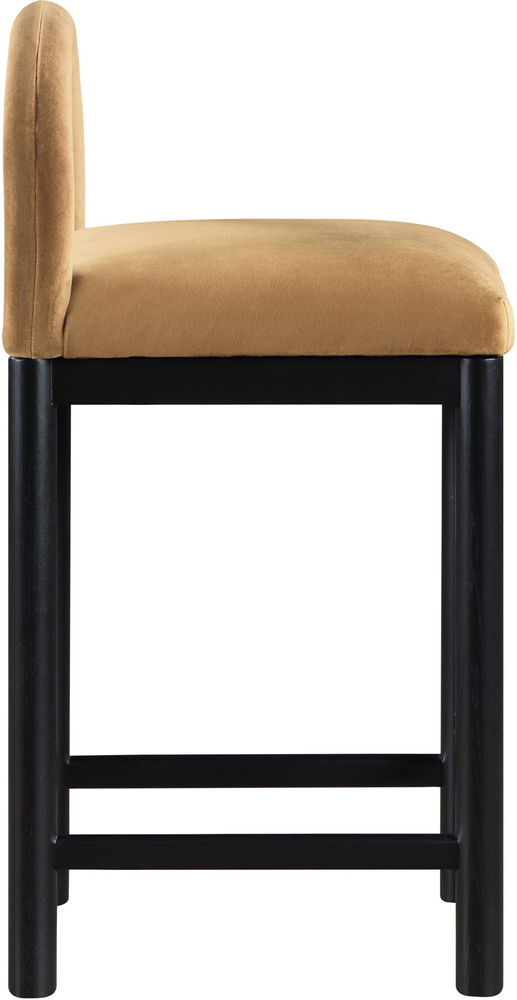 Conrad - Velvet Counter Stool With Black Legs - Urban Living Furniture (Los Angeles, CA)