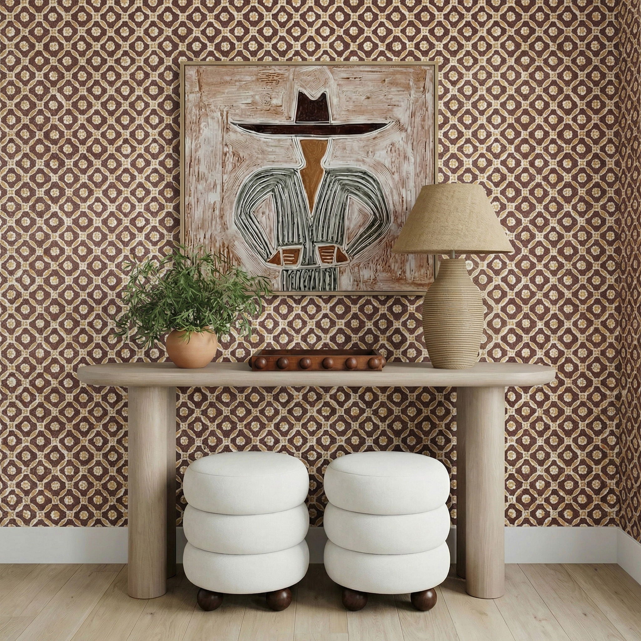 Tanga - Jute And Cotton Table Lamp - Natural - Urban Living Furniture (Los Angeles, CA)