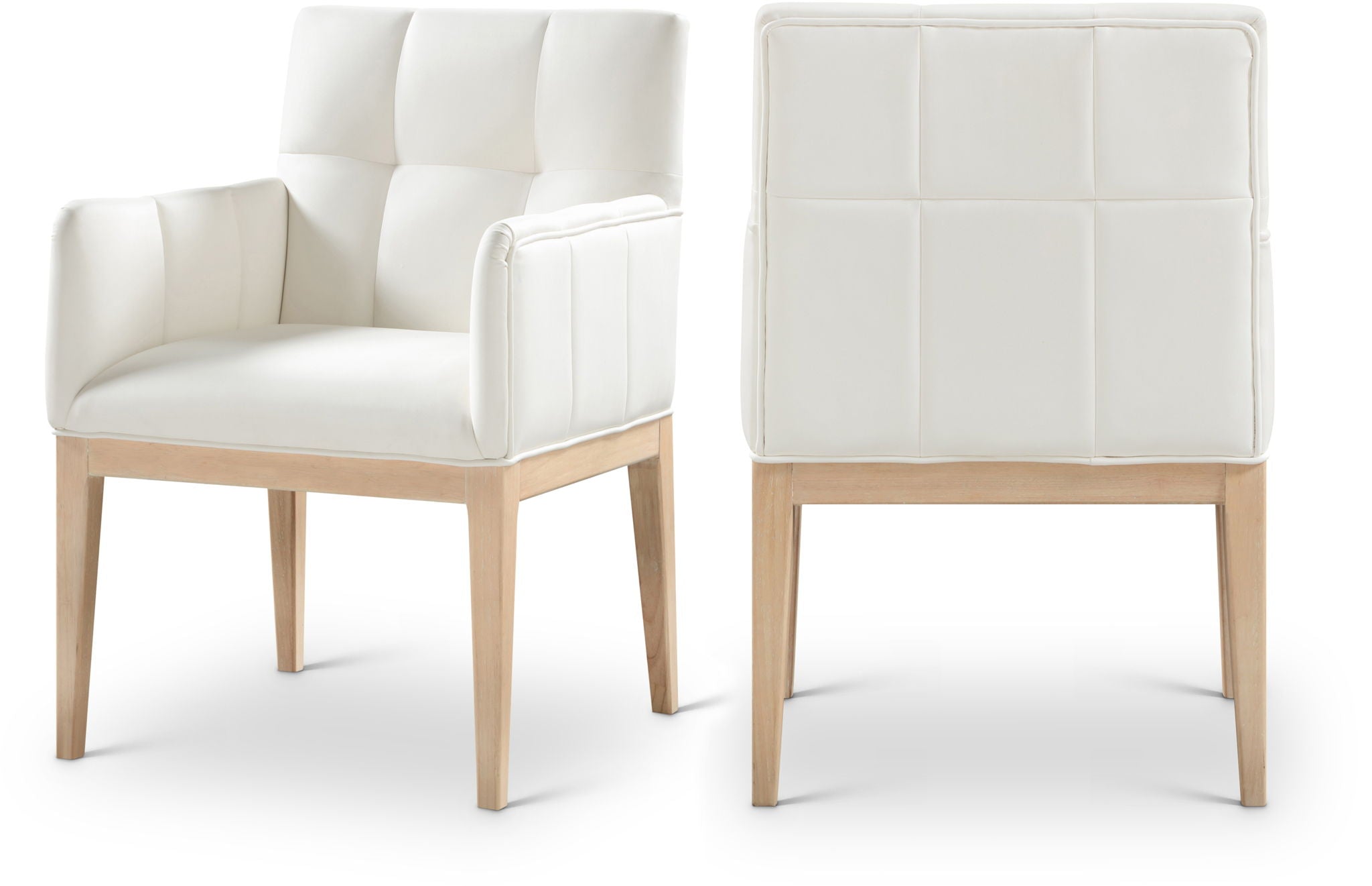 Adrian - Dining Arm Chair (Set of 2) - Light Brown Legs