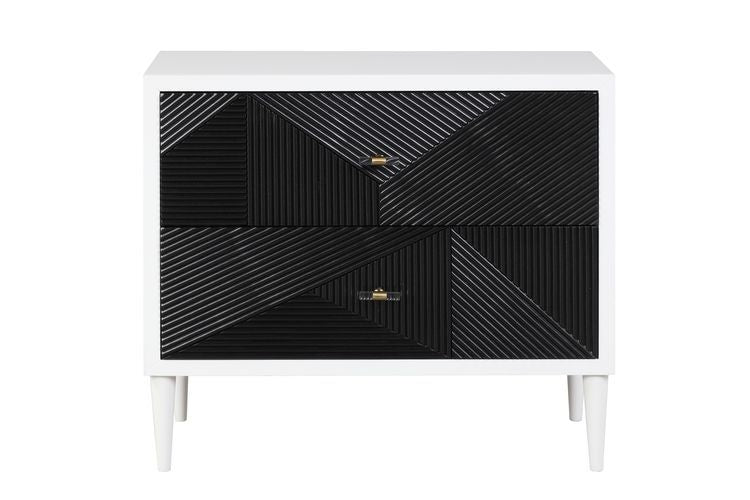 Dubni - Accent Table - White & Black - Urban Living Furniture (Los Angeles, CA)