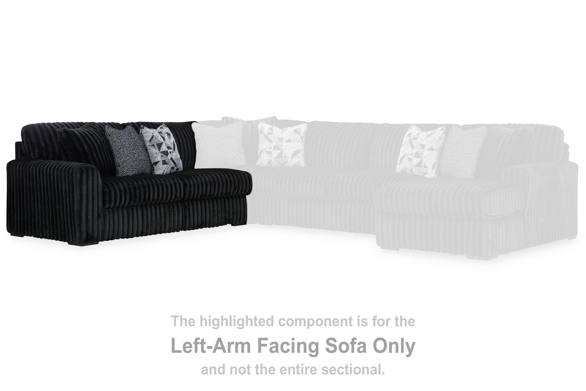 Midnight-Madness - Onyx - Laf Sofa - Urban Living Furniture (Los Angeles, CA)