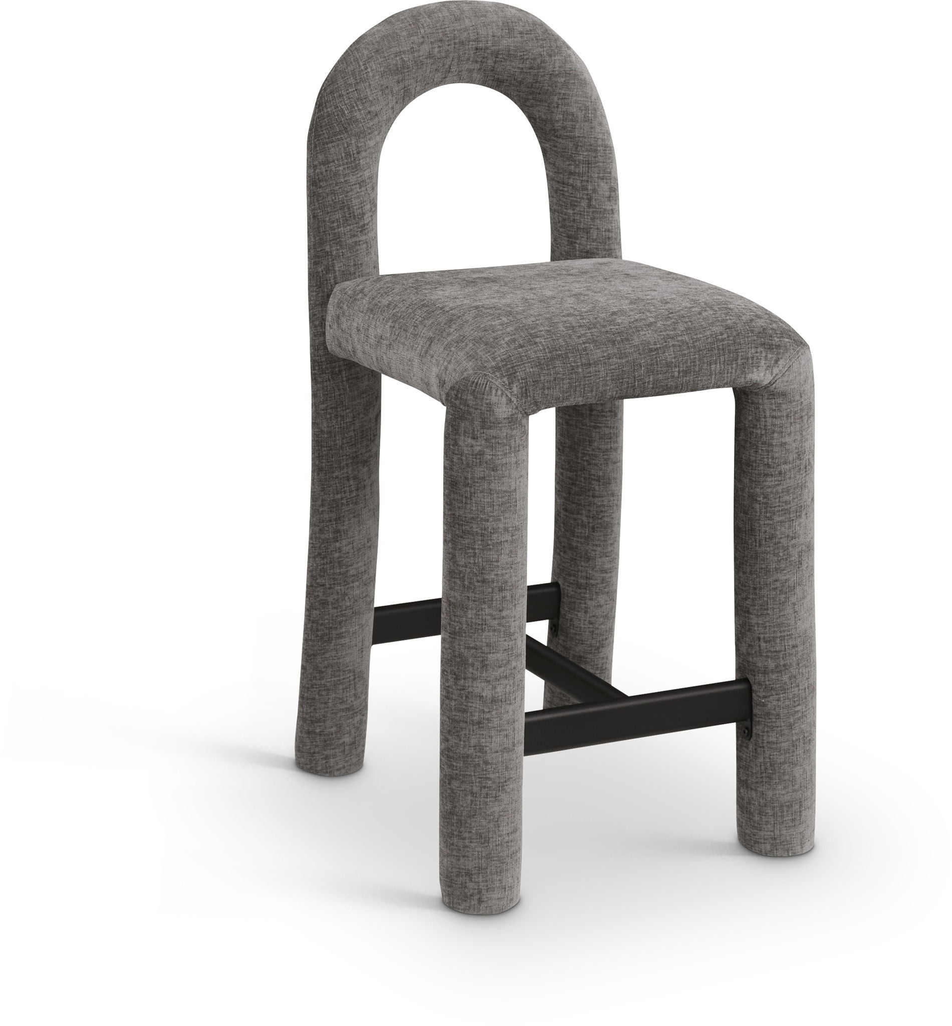 Amari - Chenille Fabric Stool - Urban Living Furniture (Los Angeles, CA)