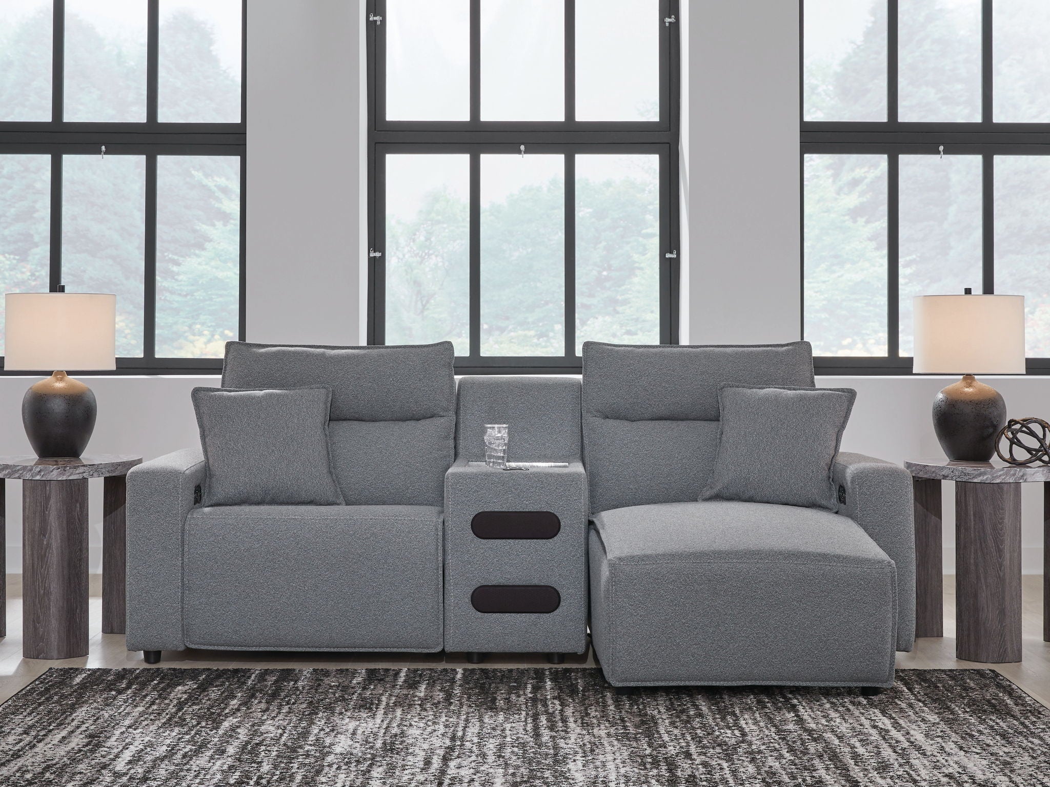 ModMax II - Salt And Pepper - Reclining Sectional - Urban Living Furniture (Los Angeles, CA)