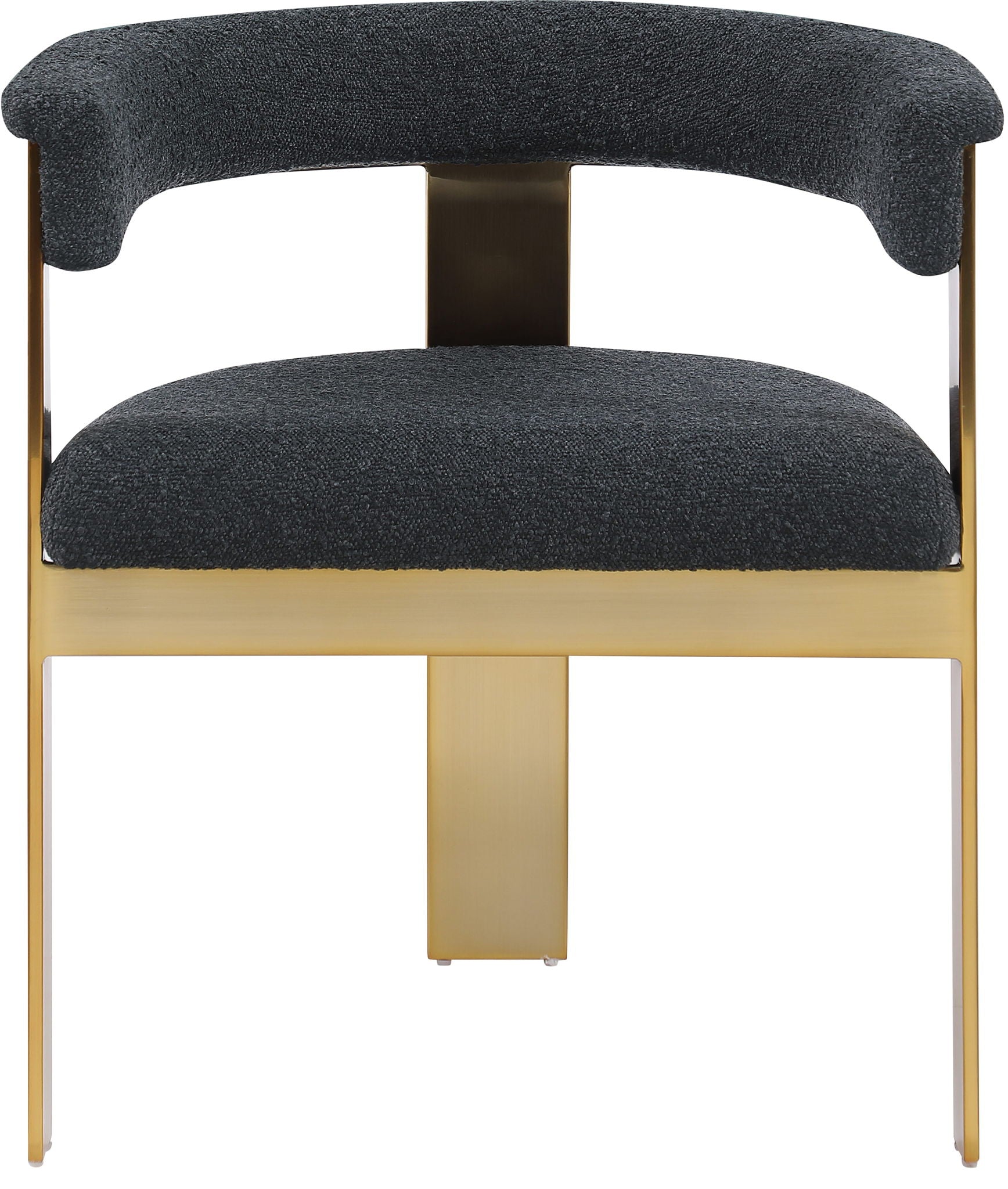 Romeo - Boucle Dining Chair With Gold Base (Set of 2) - Urban Living Furniture (Los Angeles, CA)