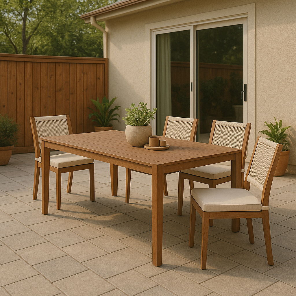 Maui - Outdoor Patio Dining Table - Natural - Urban Living Furniture (Los Angeles, CA)