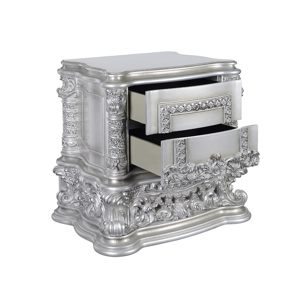 Valkyrie - Nightstand - PU, Light Gold & Gray Finish - Urban Living Furniture (Los Angeles, CA)