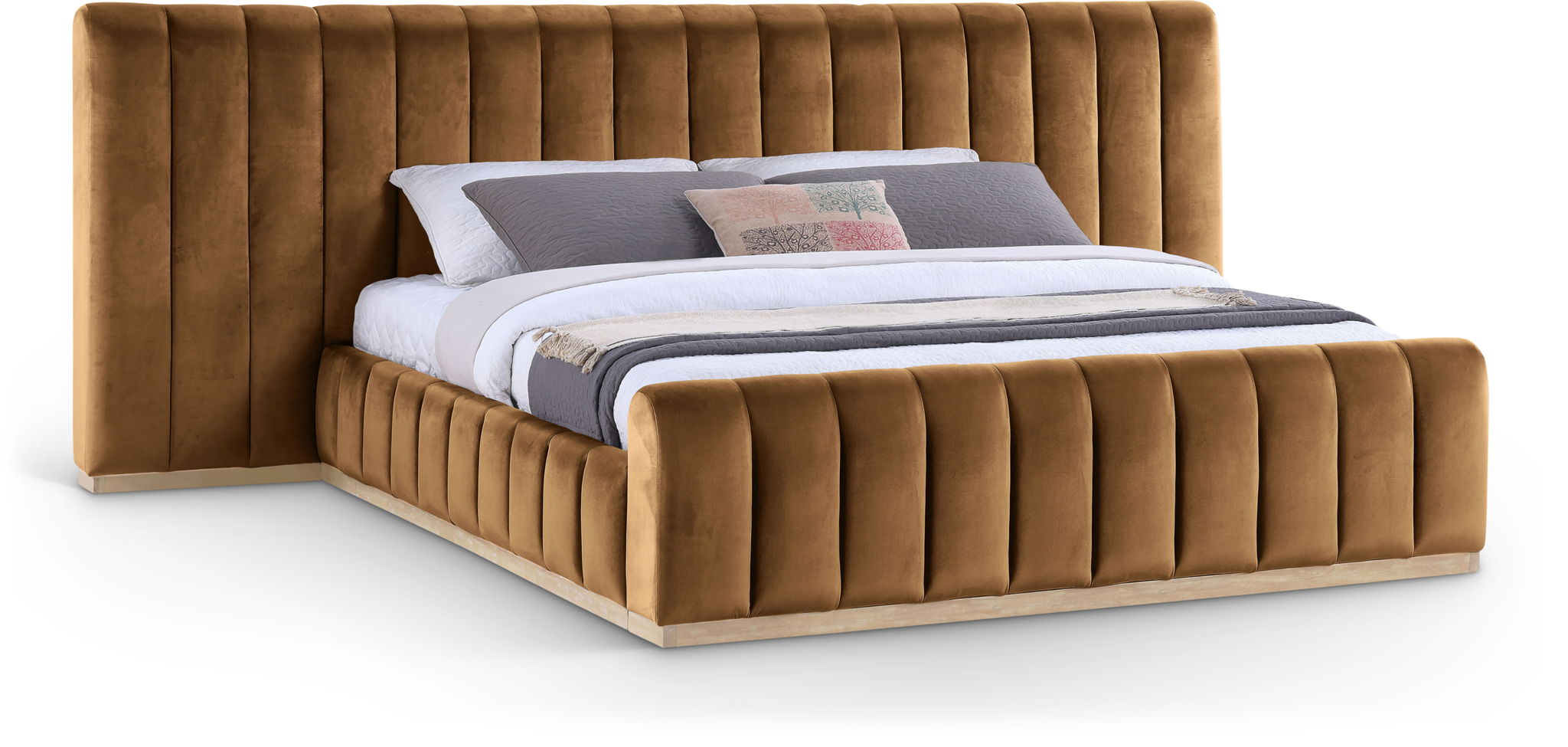 Amara - Velvet Upholstered Bed - Urban Living Furniture (Los Angeles, CA)