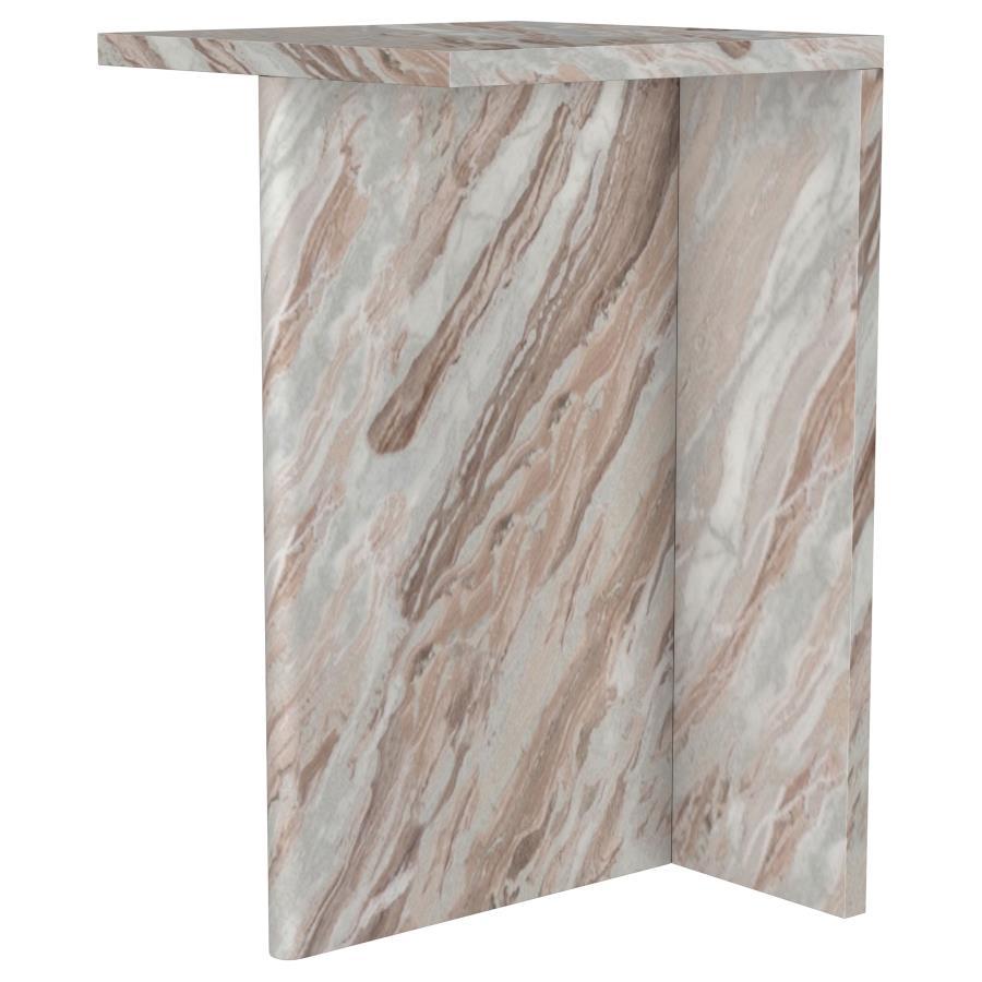Bowdoin - Genuine Marble Accent Side Table - Gray - Urban Living Furniture (Los Angeles, CA)
