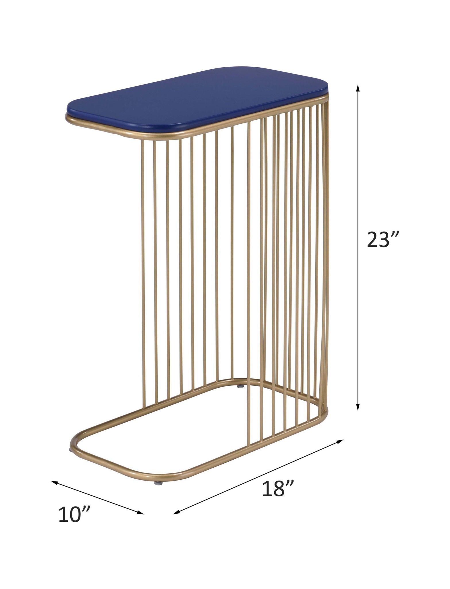 Aviena - Accent Table - Blue & Gold - Urban Living Furniture (Los Angeles, CA)