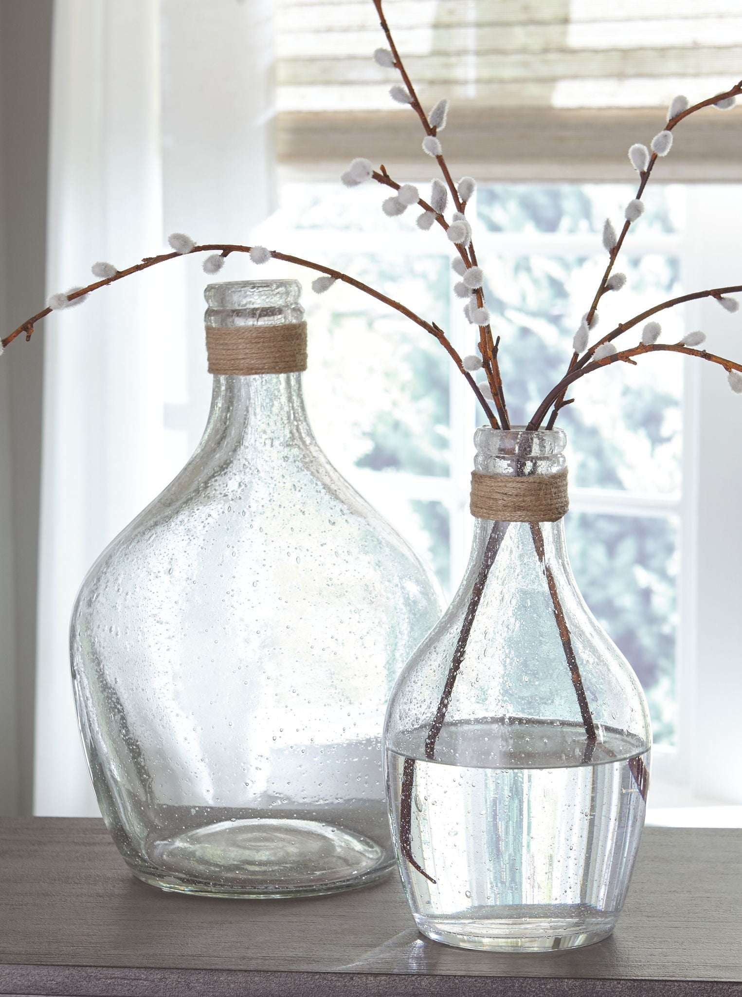Marcin - Clear - Vase Set (Set of 2) - Urban Living Furniture (Los Angeles, CA)