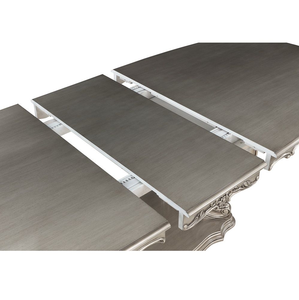 Ariadne - Dining Table With Pedestal - Antique Platinum - Urban Living Furniture (Los Angeles, CA)
