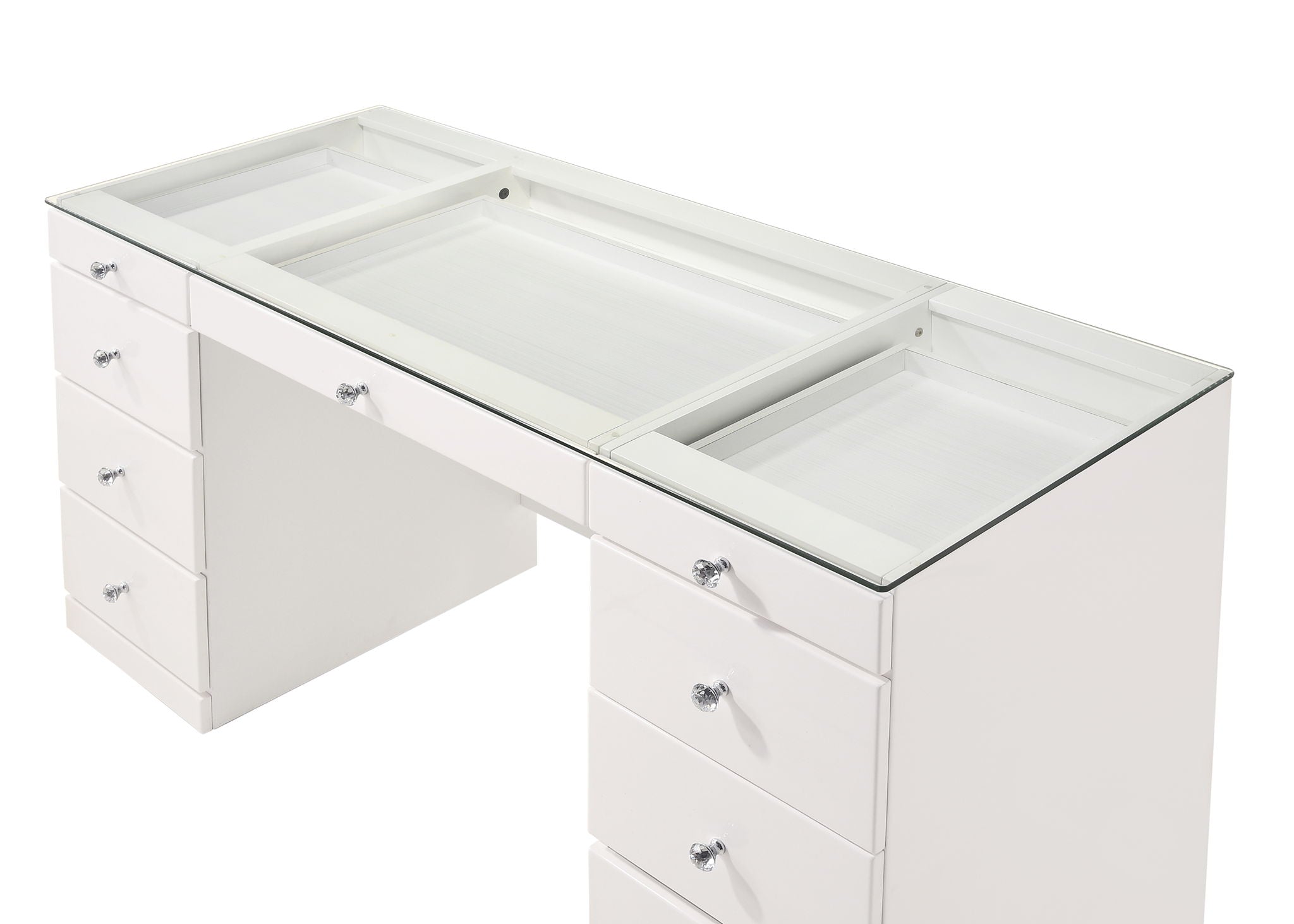 Avery - Vanity Desk With Glass Top - Urban Living Furniture (Los Angeles, CA)