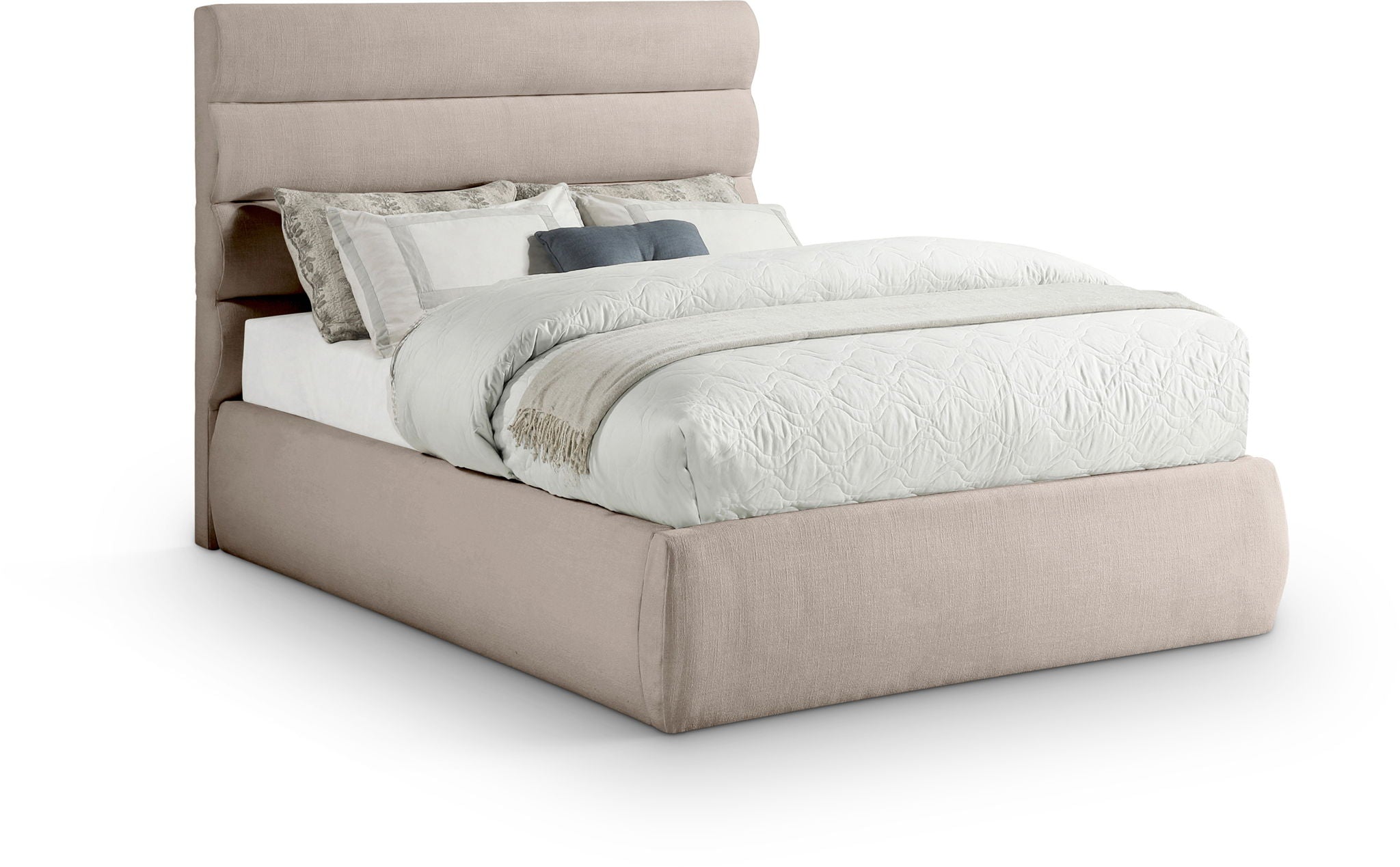 Adam - Linen Fabric Bed With 52" Headboard - Urban Living Furniture (Los Angeles, CA)