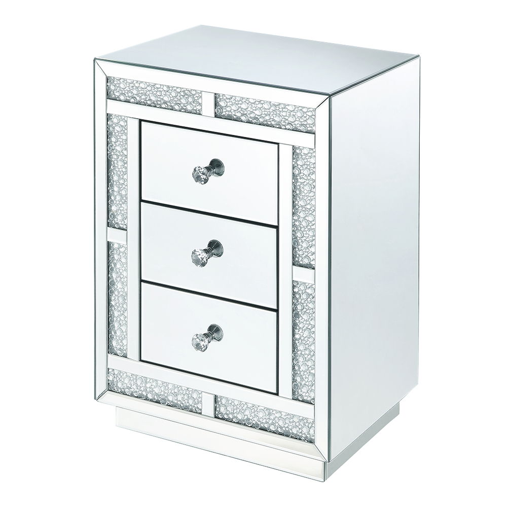 Mallika - Accent Table - Mirrored & Faux Crystals - Urban Living Furniture (Los Angeles, CA)