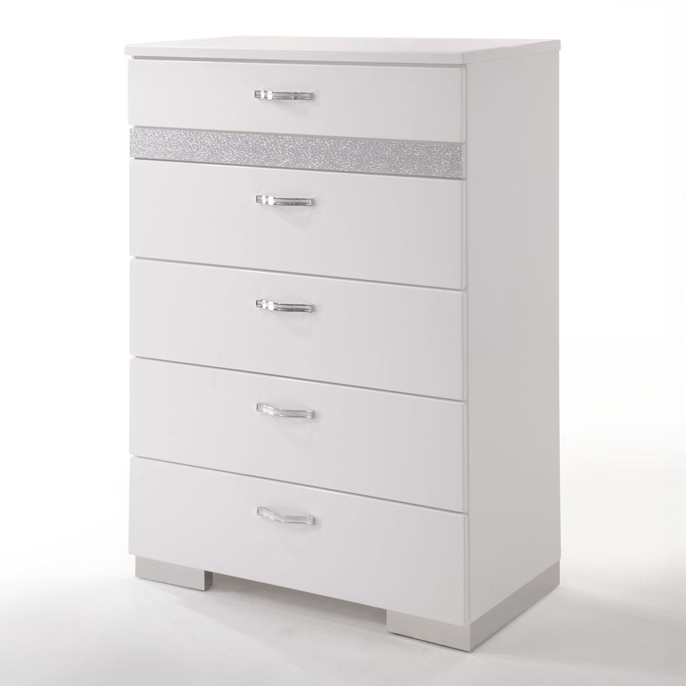 Naima II - Chest - White High Gloss - Urban Living Furniture (Los Angeles, CA)