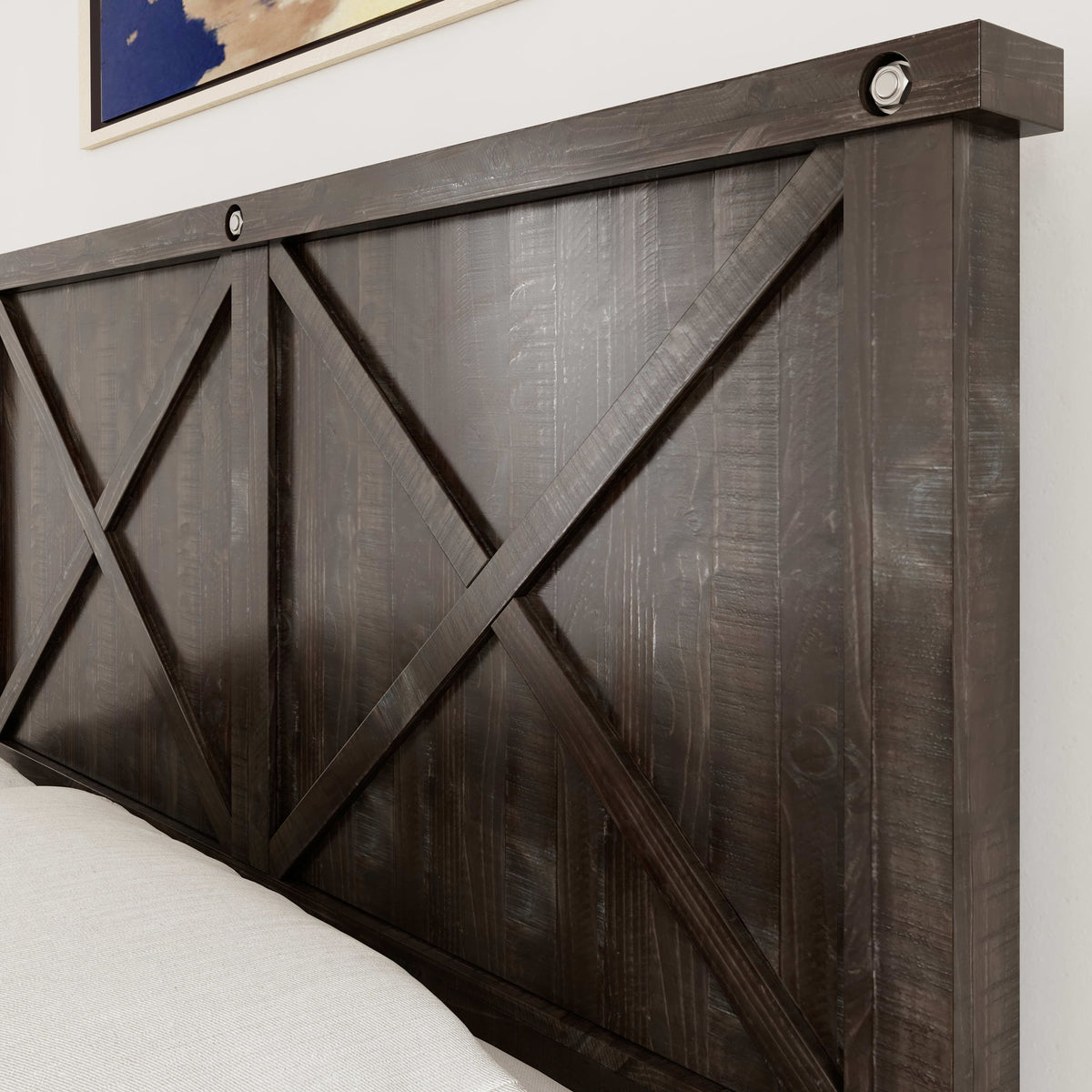 Yosemite - Solid Wood Panel Bed