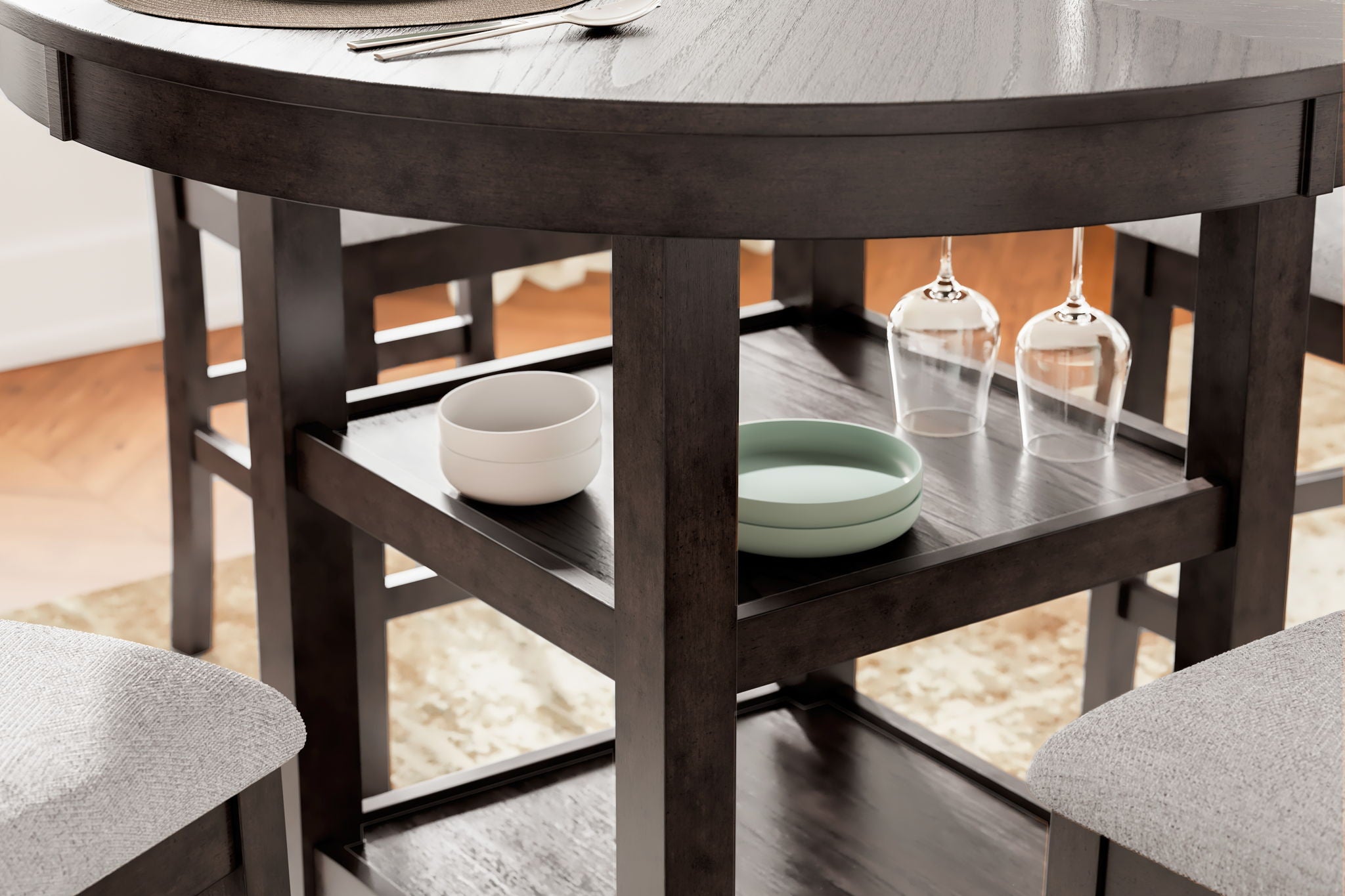Langwest - Brown - Dining Room Counter Table Set (Set of 5) - Urban Living Furniture (Los Angeles, CA)