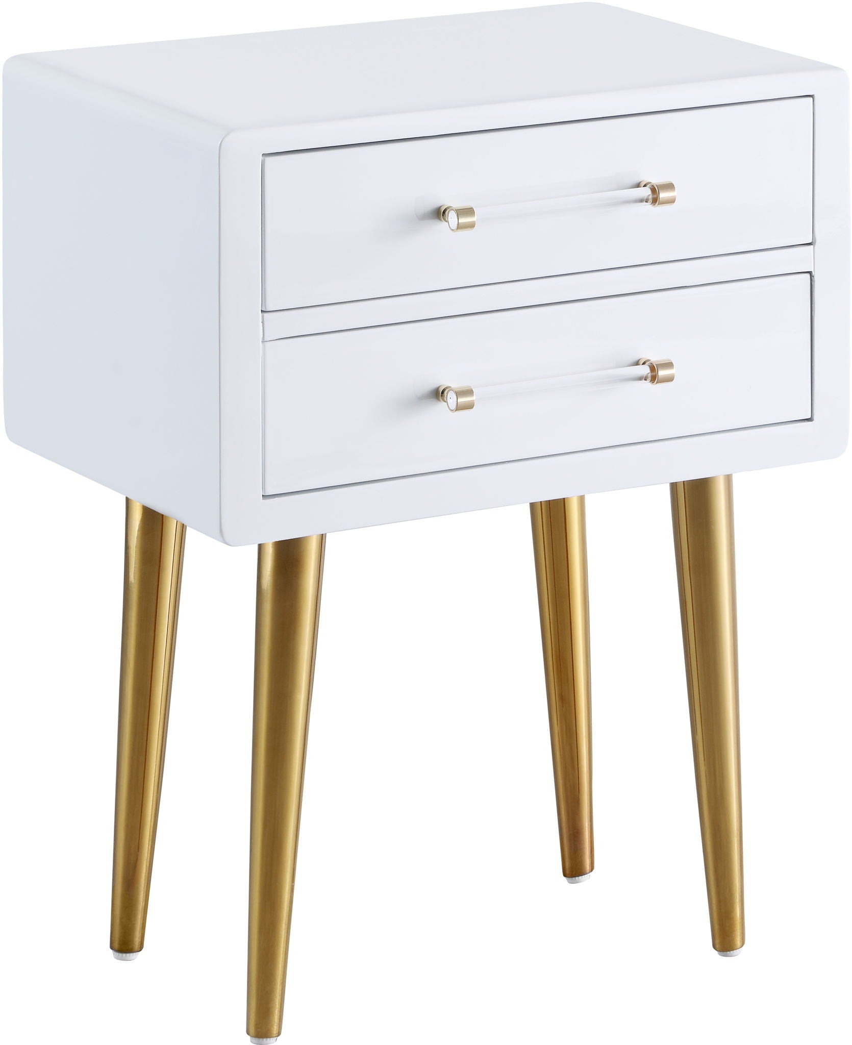 Zane - Side Table - White Lacquer - Urban Living Furniture (Los Angeles, CA)