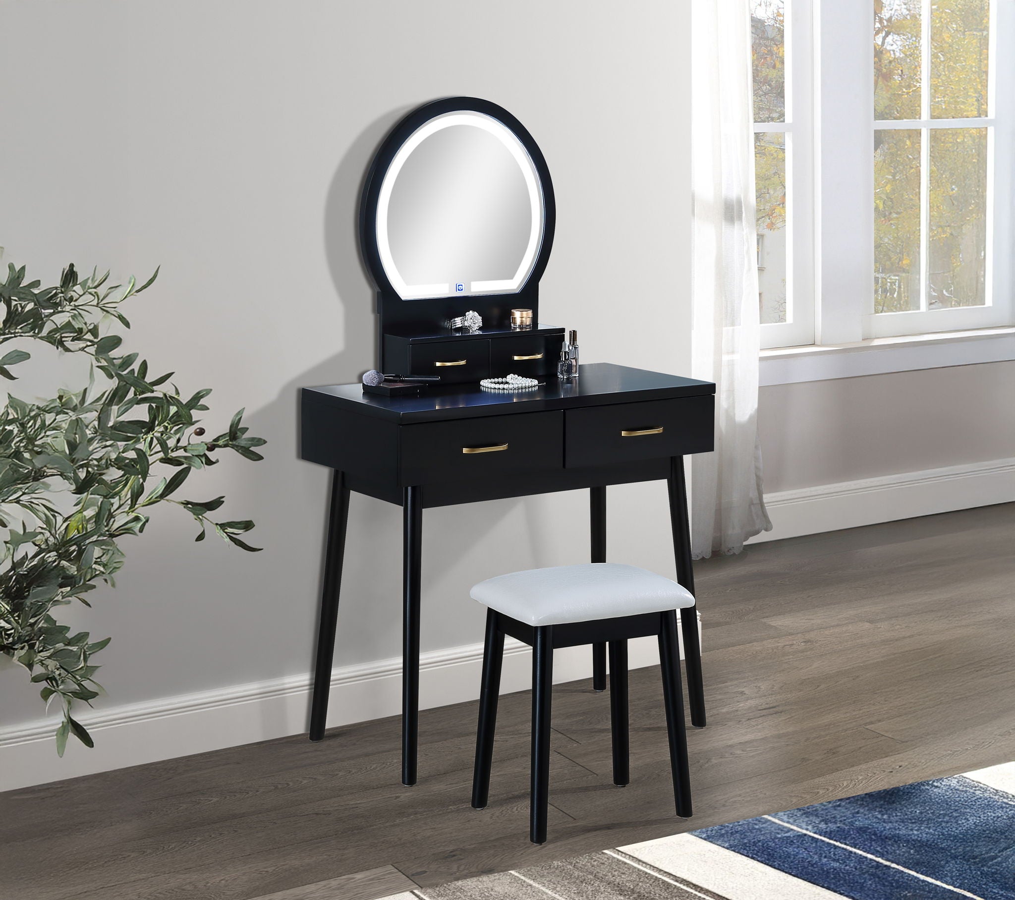 Cecilia - Vanity Table & Stool - Urban Living Furniture (Los Angeles, CA)