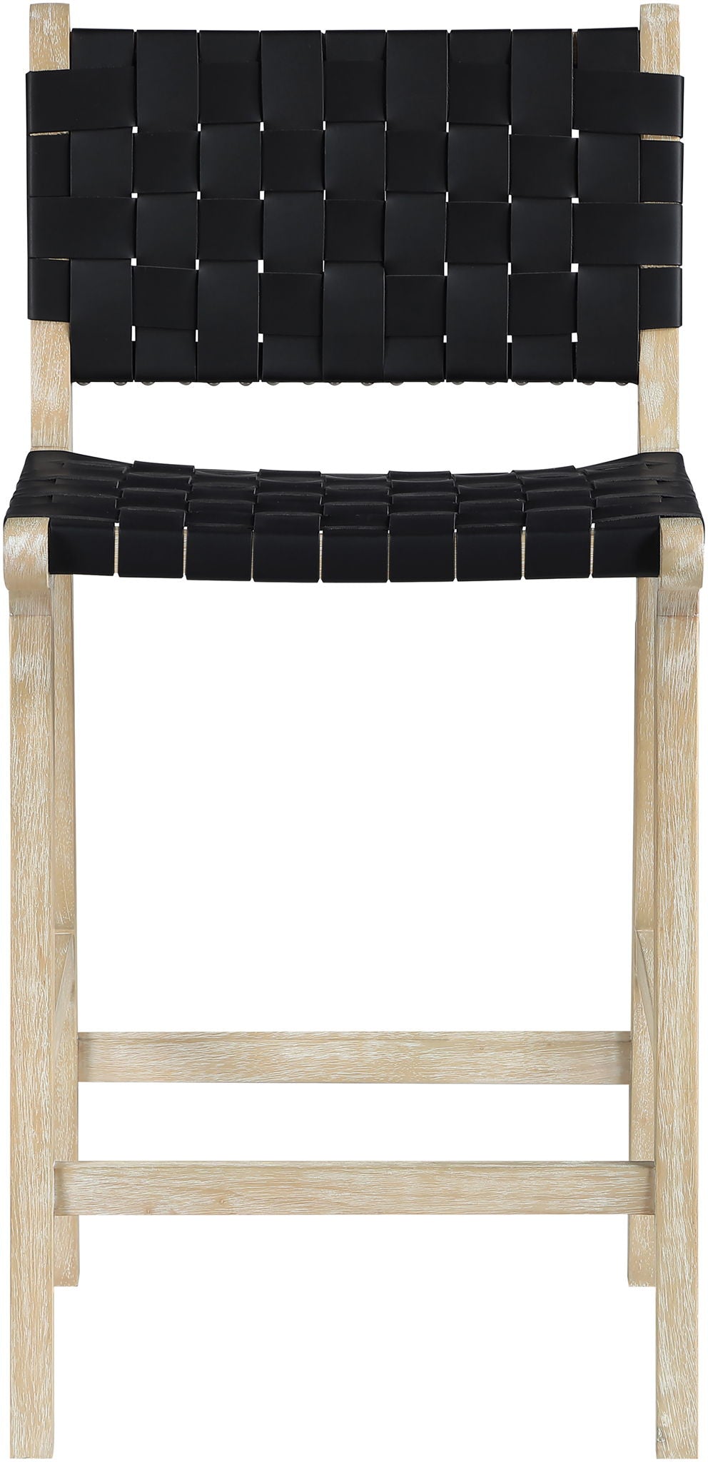 Entwine - Vegan Leather Upholstered Counter Stool - Painted Natural - Urban Living Furniture (Los Angeles, CA)