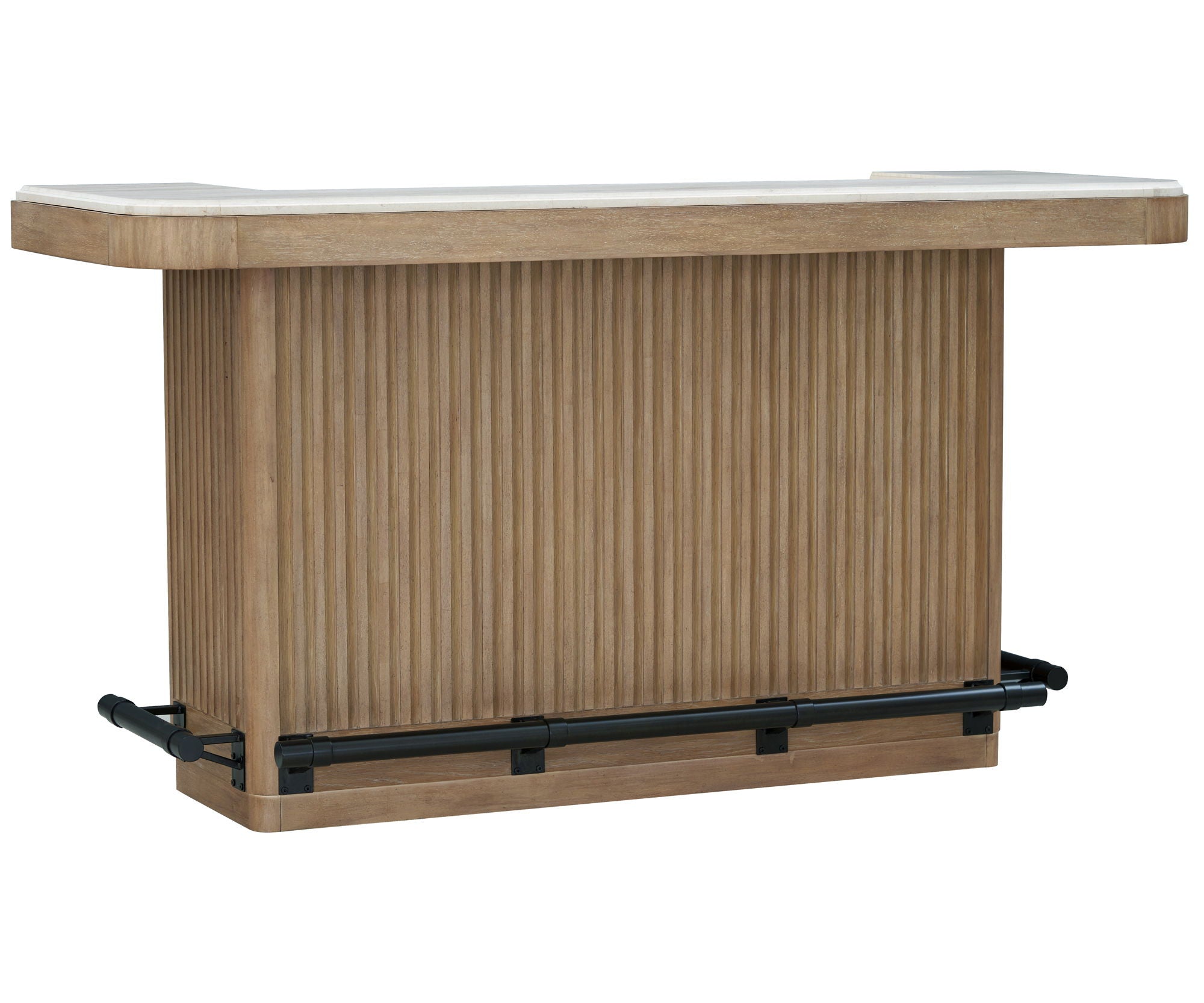 Escape - 78" Dining Bar With Stone Top - Vanilla Bean - Urban Living Furniture (Los Angeles, CA)