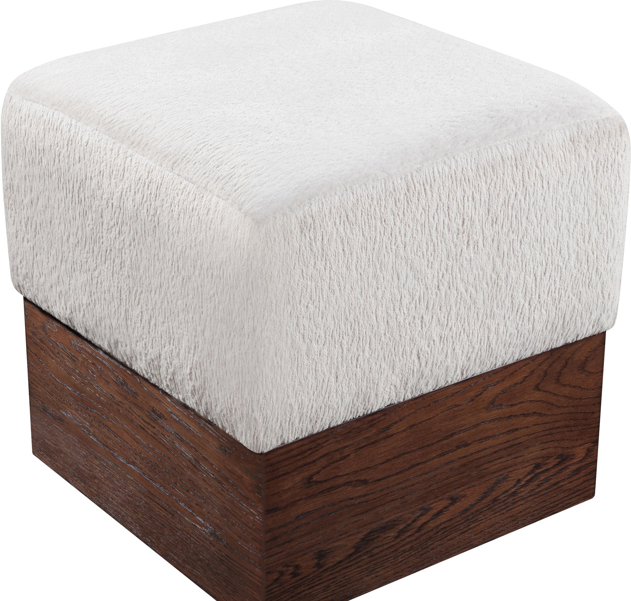 Havre - Ottoman / Stool With Brown Base - Urban Living Furniture (Los Angeles, CA)
