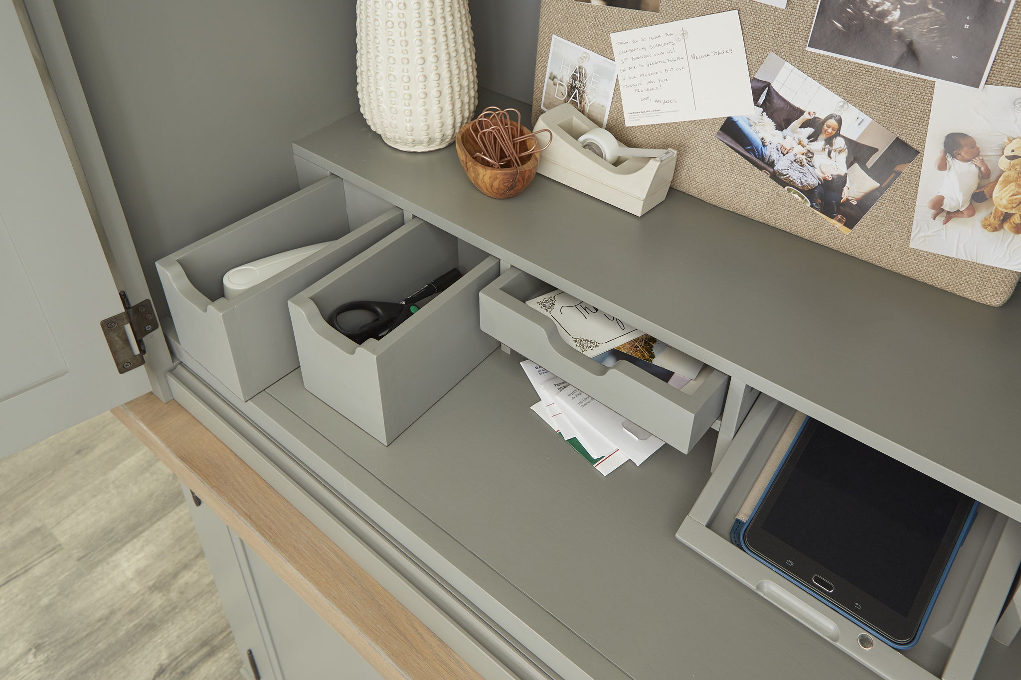 Americana Modern - Workstation with LED Light - Urban Living Furniture (Los Angeles, CA)