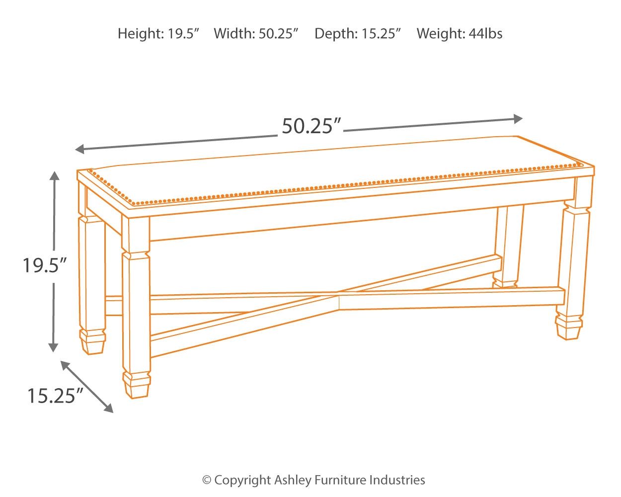 Bolanburg - Beige - Large UPH Dining Room Bench - Urban Living Furniture (Los Angeles, CA)